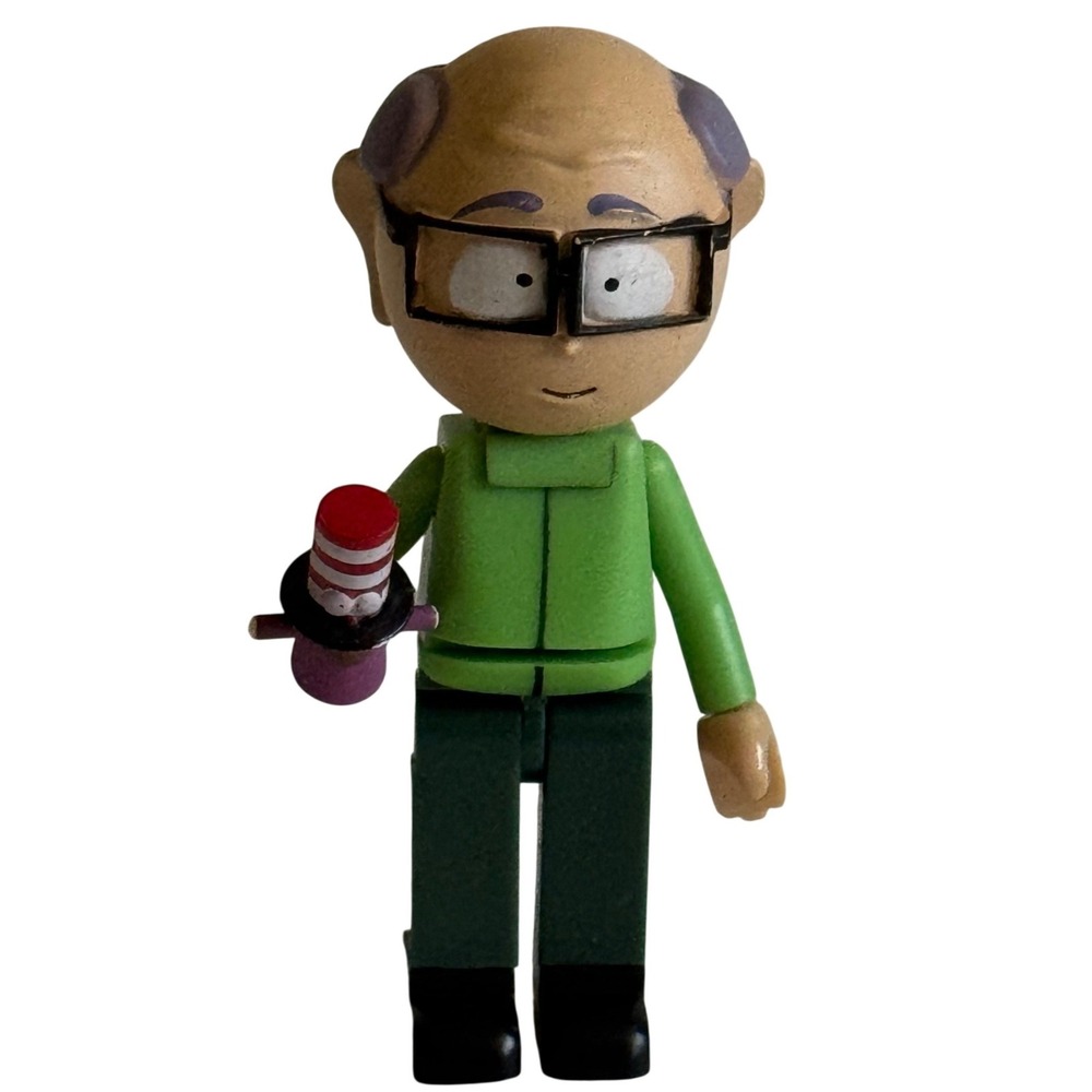 South Park Mr. Mackey Mini Figure with Mr. Hat Puppet Collectible Toy